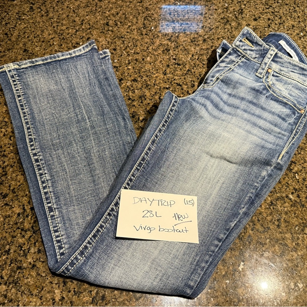 Virgo Women's Blue Boot Cut Jeans